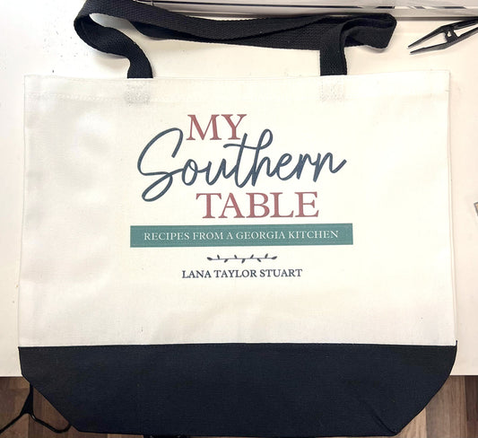 My Southern Table Large Canvas Bag